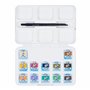 Van Gogh Set de peinture aquarelle, Boîte de poche en plastique, 12-demi-pans Couleurs sourdes Sélection