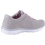Skechers Femme SUMMITS Sneaker, Gray Mesh Hot Pink Trim, 39