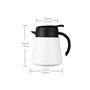 Luvan 800ML Carafe Thermique en Acier Inoxydable, Rétention Chaude Froide 12H (Blanc)