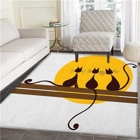 Tapis d'art animal pour chambre à coucher