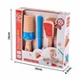 Hape - Duo de Percussion en Bois : Cliquette et Güiro avec Baguette - Jouet Enfant en Bois dès 12 mois - Instrument de Musique p