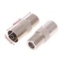 X5 Adaptateur Antenne TV Coaxial RF Femelle vers Connecteur à Vis Type F Embase Câble - Adaptout Marque Française