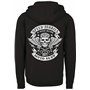 Sweat à Capuche Zippé : Speed Junkies avec Broderie Crâne - Cadeau pour Bikeur-s/Moto/Blouson Homme/Hoody/Hoodie/Chopper/Hooded-
