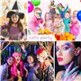 Janolia Kit de Peinture pour le Visage, 15 Couleurs Peinture de Tatouage pour le Visage et le Corps, Convient pour les Festivals