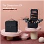 Joligrace Trousse de maquillage de voyage avec bandoulière Noir
