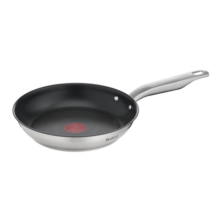 Tefal Virtuoso E49104 Poêle en acier inoxydable avec revêtement antiadhésif Titanium Pro