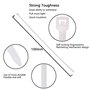 Collier Rilsan Zip Ties 100mm x 3mm Attaches Câble Résistant aux UV et à la Chaleur Blanche Lot de 1000 Pièces