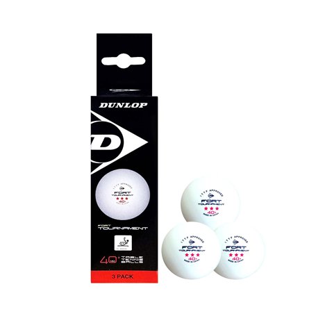 DUNLOP Fort Tournament Lot de 3 balles de tennis de table 3 étoiles