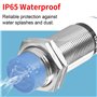 Heschen Commutateur de capteur de proximité capacitif LJC24A3-T-Z/BX détecteur 15 mm 12-24 V CC 300 mA NPN normalement ouvert (N