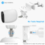 HOLACA Support de Gouttière Universel Compatible avec l'eufycam 1/2/2C/2C Pro/3/3C/E/S3 Pro, Arlo Pro 4/Pro 3/Pro 2/Ultra/Ultra 