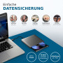 techPulse120 USB 3.1 Type-C brenner externe de CD DVD en aluminium pour ordinateur, Notebook UHD 4K USB C Brenner Gris/ Anthraci