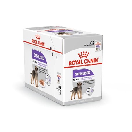 Royal Canin Mousse stérilisée | 12 x 85 g | Aliment Complet pour Chiens Adultes et stérilisés à partir de 10 Mois | Protéines di