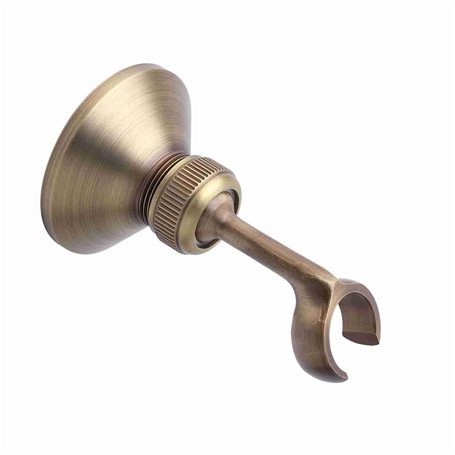 Garosa Support de pommeau de Douche Vintage Support fixé au Mur de Support de Bras de Douche en Laiton réglable en Laiton avec c