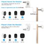 HOLACA Support de Gouttière Universel Compatible avec l'eufycam 1/2/2C/2C Pro/3/3C/E/S3 Pro, Arlo Pro 4/Pro 3/Pro 2/Ultra/Ultra 