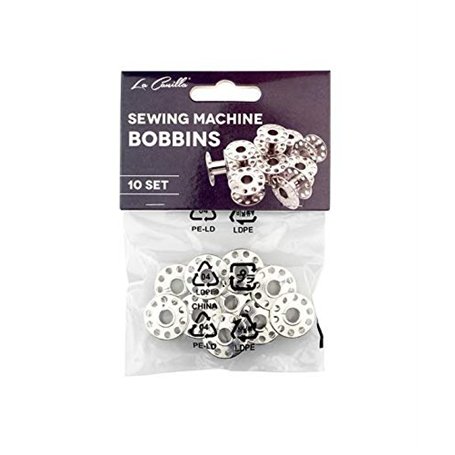 La Canilla ® - Compatible avec Machine à Coudre Silvercrest Lot 10 Cannettes Compatible avec Singer