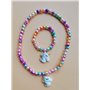 collier et bracelet - Couleurs bonbon pour les petites filles