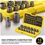Coffret de 13 extracteur d'écrous, douille pour extracteur de Boulon endommagés, ensemble d'outils pour retirer les boulons