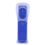 COOLEAD 2 en 1 Motion Plus Remote Game Controller et Nunchuk Controller pour Wii et Wii U avec étui en silicone et dragonne bleu