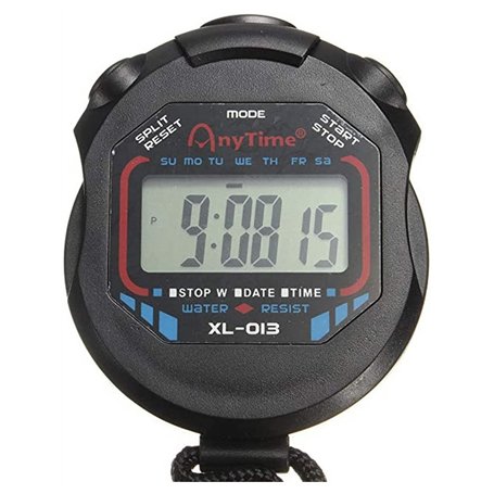 Faviye Multifonction Chronomètre de Sport Portable Digital Minuterie de Poche pour Les entraîneurs et arbitres
