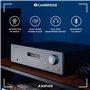 Cambridge Audio AXR100 - Récepteur stéréo Hi-FI séparé de 100 Watts avec scène Phono intégrée Radio FM/AM et Bluetooth 5.0 - Gri