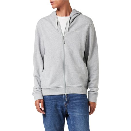 Armani Exchange A|x Zip Up and Hooded Small Logo Sweatshirt Sweat-Shirt À Capuche