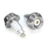 NICOLIE 7/8inch 22mm Universal Moto Guidon Poignées à la Main Bar Embouts Bouchons Slider-Titane
