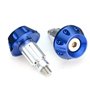 NICOLIE 7/8inch 22mm Universal Moto Guidon Poignées à la Main Bar Embouts Bouchons Slider-Titane