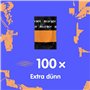 Billy Boy Lot de 100 préservatifs extra fins pour une sensation encore plus intense Fabriqué en Allemagne