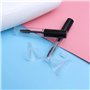 Lurrose 2pcs 10ml Tube de Mascara Vide Réutilisable avec Cils Baguette Baguette Entonnoirs Castor Huile Cils Brosse Inserts en C