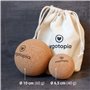 Ergotopia Balle de Massage - Boule d'Automassage en Liège Écologique, Antibactérien & Durable - Boule de Massage Visage, Dos & P