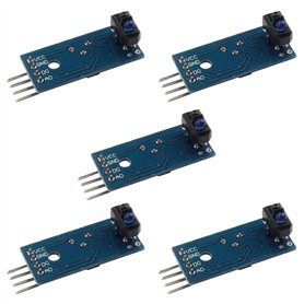 YOUMILE 5 Pack TCRT5000 Infrared Sensor Sensor Module Capteur photoélectrique de voie de barrière IR YOUMILE 5 Pack TCRT5000 Infrared Sensor Sensor Module Capteur photoélectrique de voie de barrière IR
