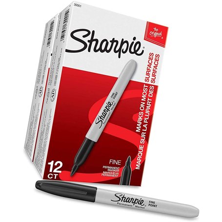Sharpie Lot de 12 marqueurs permanents