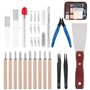 Rustark Kit d'accessoires pour imprimante 3D de 34 pièces - Aiguilles de nettoyage