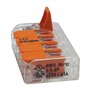 15 pièces Wago borne de raccordement 5 fils avec levier 0,5-6 qmm petit modèle, transparent