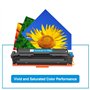 True Image Lot de 4 Cartouches de Toner de Rechange 054 054H pour imprimante Canon Color ImageCLASS MF644Cdw MF642Cdw LBP622Cdw