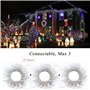 NEXVIN Guirlande Lumineuse Sapin de Noel 20M 200 LED Multicolore Lumiere Sapin de Noel, Guirlande Electrique avec Minuterie 8 Mo