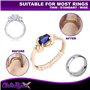 OntaRyon Régleurs de taille de bague - Réducteurs de bijoux - Pince Resizer Invisible Guard - Ajusteur Paquet de 21, 7 Styles -