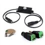 Taikuwu Interrupteur Capteur Infrarouge PIR 5-24V DC pour LED Strip - Détection 5m 110° - Connecteur Mâle/Femelle Inclus
