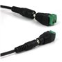 Taikuwu Interrupteur Capteur Infrarouge PIR 5-24V DC pour LED Strip - Détection 5m 110° - Connecteur Mâle/Femelle Inclus
