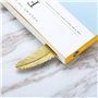 Marque-pages en Plumes,9 pack Marque-pages Signets en Métalliques Créatifs Cadeau Forme de Plume Signet en Laiton pour Adultes e