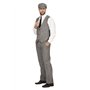 WILBERS & WILBERS Costume Peaky Blinders des années 20 noir et blanc pantalon long gilet casquette plate The Roaring Twenties 20