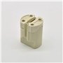 Douille de lampe halogène G9 avec raccord enfichable arrière et capot isolant M10 x 1 filetage extérieur 20,8 x 2 mm