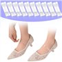 10 paires de brides invisibles pour escarpins,Chaussures à Talon Haut Invisibles,Effacer Invisibles Sangles de Chaussures pour l