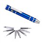 Huture 4 Paquets complète Multifonction Jeu de Mini Tournevis Réparation de Gadgets 8 en 1 Stylo en Aluminium Trousse à Outils F