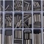 280Pcs M1.5 / M2 / M2.5 / M3 / M4 / M5 / M6 / M8 Assortiment de broches à rouleau avec coffret de rangement, Kit de goupilles à 
