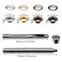 Gasea 120 Set Grommets Eyelets Métal 4 Couleurs œillets avec Rondelles 6mm Kit d'Outils à Oeillet Couture Avec 3PCS Grommets Ins