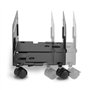 Maclean MC-851 Support Universel pour Ordinateur Portable avec roulettes et Support pour Ordinateur jusqu'à 10 kg