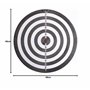 Masterdarts Cible de fléchettes avec 6 fléchettes - Tableau de fléchettes Ø45cm - Fléchettes à Pointe métallique - Cible en lièg