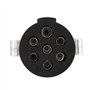 Suuonee Trailer Plug, Adaptateur de connecteur de remorquage de Type N pour fiche de remorque 24V 7 Broches pour Caravane de Cam