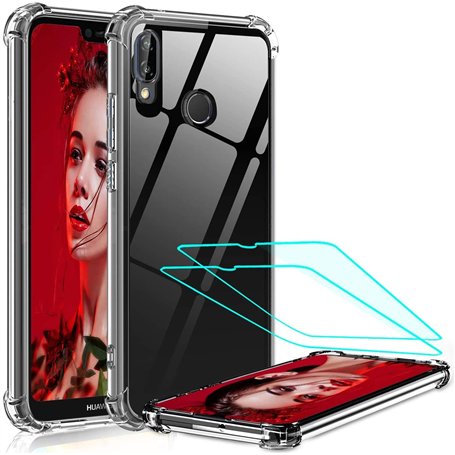 LeYi Coque pour Huawei P20 Lite [2 Pcs D'écran Verre Trempé]
